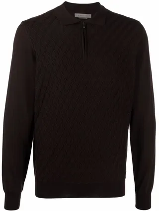 Diamond Knit Wool Jumper
