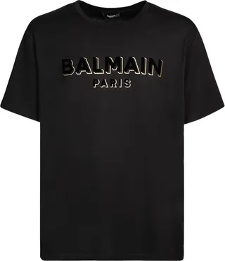 Flocked & foiled logo t-shirt