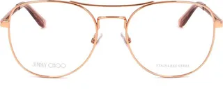 Jimmy Choo Eyewear Aviator Frame Glasses