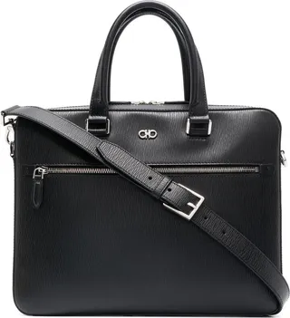 FERRAGAMO- Leather Briefcase