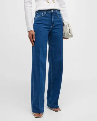 Clayton High Rise Wide-Leg Jeans