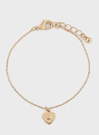 Arabic Initial "K" Charm Bracelet