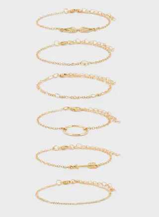 6 Pack Mix Bracelet Set
