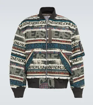x Eric Haze jacquard bomber jacket