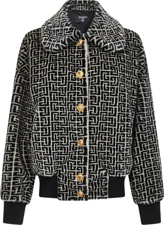 Balmain Monogram Patterned Jacket