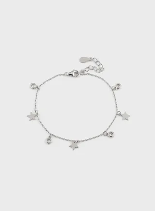 Cubic Zirconia Star Bracelet