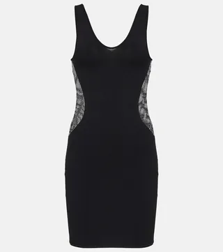 Mesh panel minidress