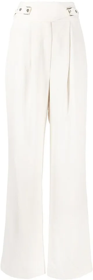 High-Waisted Belted Trousers