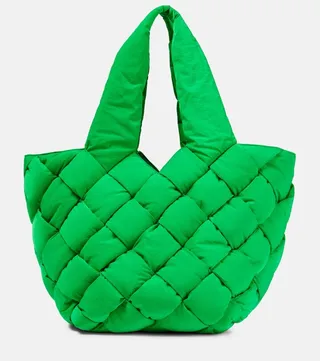 Cassette nylon tote bag