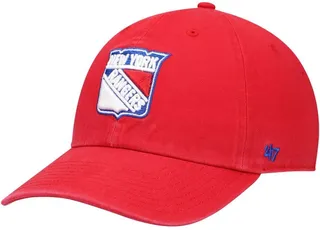 Men's Red New York Rangers Clean Up Adjustable Hat