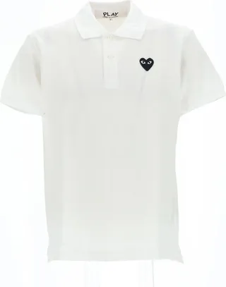 Comme des Garçons Play Logo Embroidered Polo Shirt
