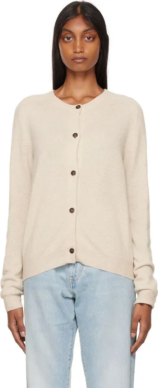 Loulou Studio Beige Avanos Cardigan