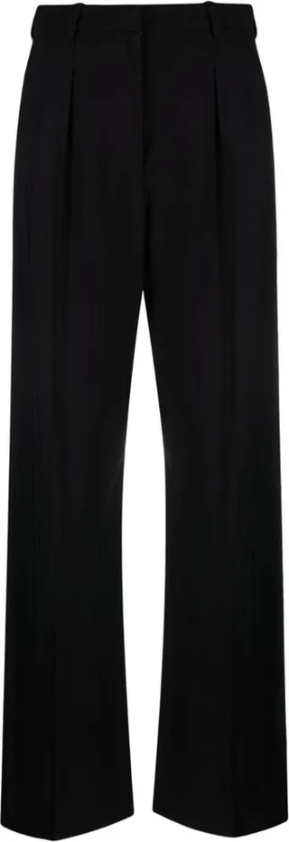 Pressed-Crease Straight-Leg Trousers