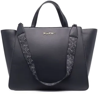 Logo-Plaque Detail Tote Bag