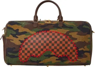 Shark Shape Check Duffle