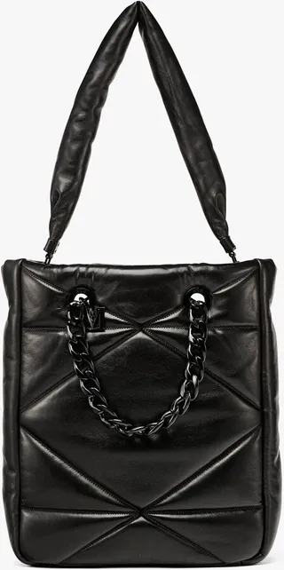 Travia Tote in Cloud Quilted Leather