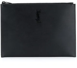 Monogram Plaque Clutch