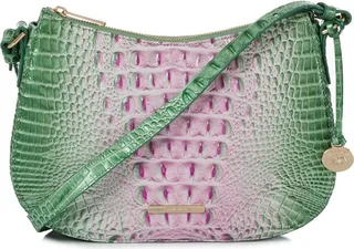 Shayna Gradient Croc Embossed Leather Crossbody Bag
