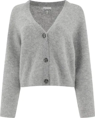 Ganni V-Neck Oversized Cardigan