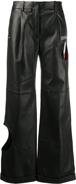 Meteor straight-leg trousers