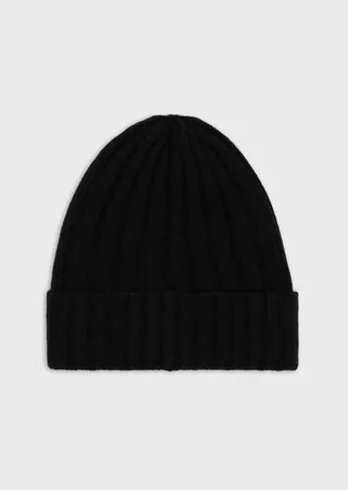 Ribbed virgin wool-blend beanie