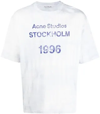 logo-stamp organic cotton T-shirt