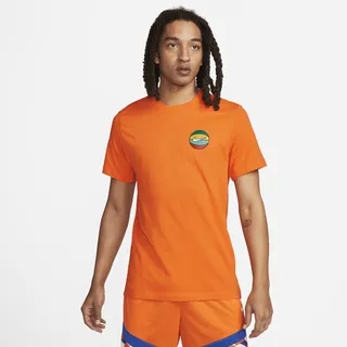 Nike Men's Dri-FIT Basketball T-Shirt in Orange