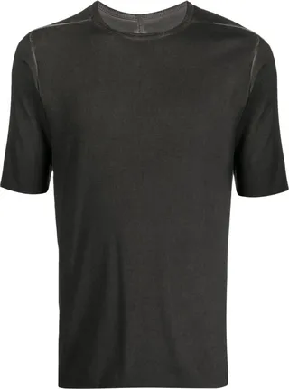 faded-effect organic-cotton T-shirt