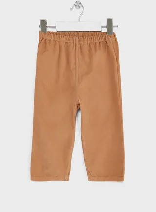 Kids Velour Straight-Fit Trousers