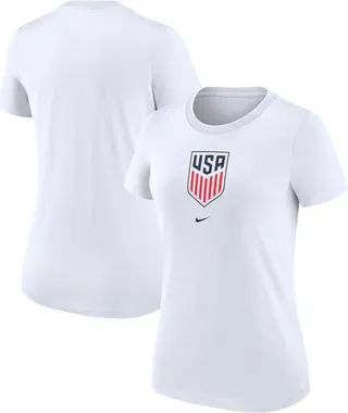 Women's Nike White Usmnt Team Crest T-shirt