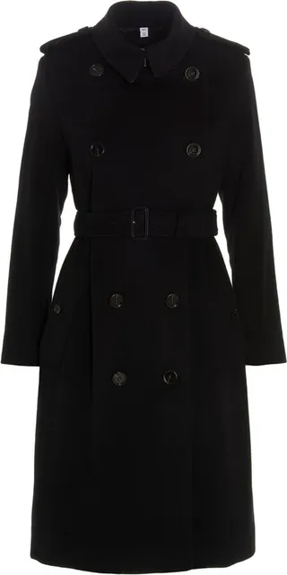 Burberry Double-Breasted Kensington Trench Coat
