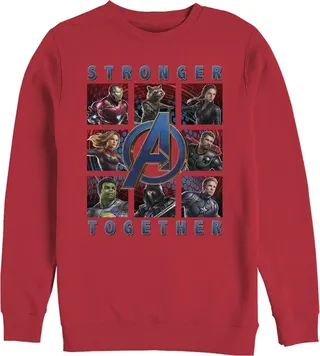 Men's Marvel Avengers: Endgame Stronger Together Sweatshirt - Red - Small