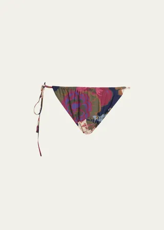 Garcia Floral-Print String Bikini Briefs