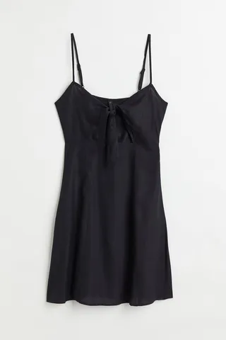 Tie-detail Cut-out Dress
