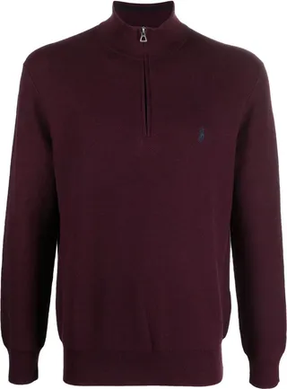 Zip-Fastening Polo Jumper