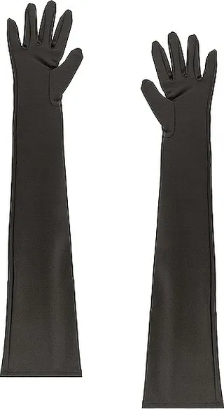 Dolce & Gabbana Stretch Gloves in Charcoal