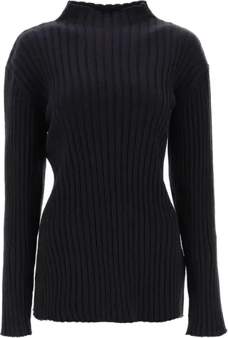 The Row 'awais' Ribbed Cashmere Top