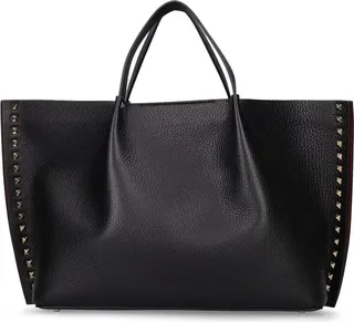 Rockstud medium tote leather bag