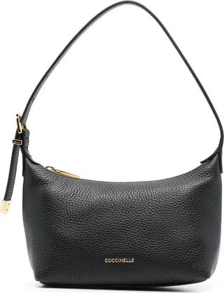 Grained Leather Shoulder Bag