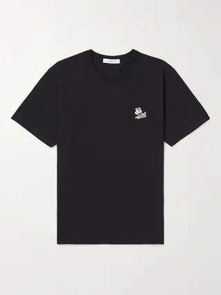 Logo-Appliquéd Cotton-Jersey T-Shirt