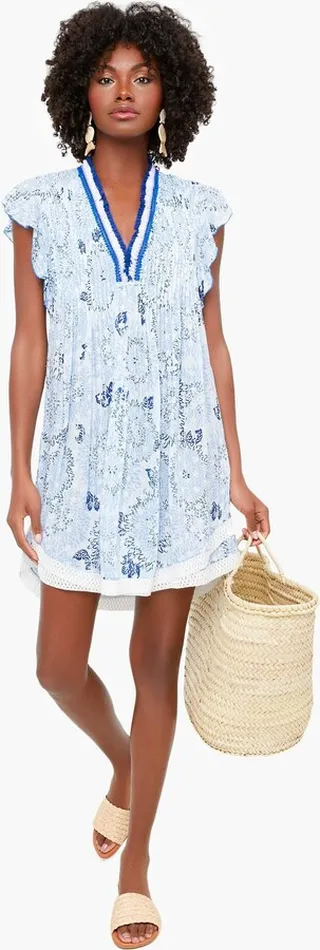Blue Sunflower Sasha Mini Dress