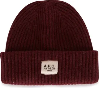 A.P.C. Logo Patch Knitted Beanie