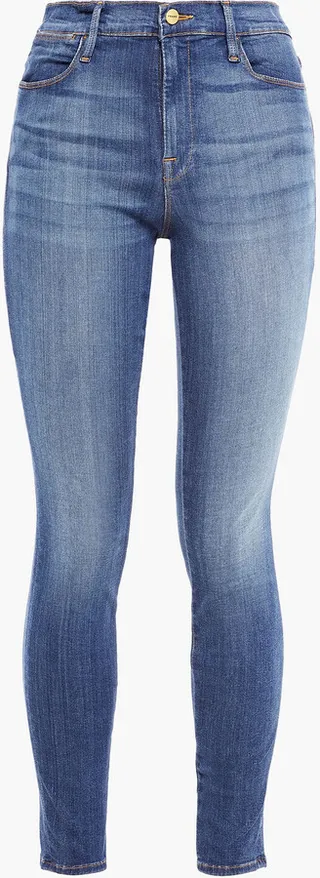 Le High Skinny faded high-rise skinny jeans
