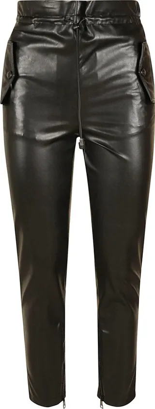 High-waist Slim Trousers