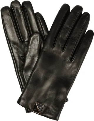 Roman Stud leather gloves