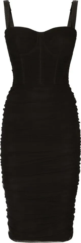 Corset-Style Midi Dress