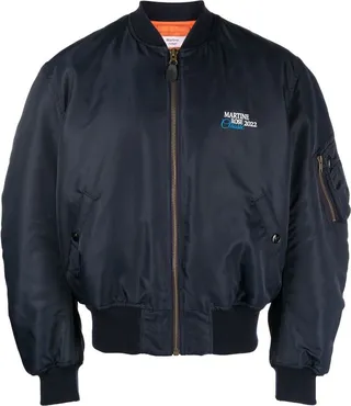 Logo-Print Bomber Jacket