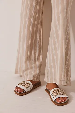 Chain Mail Slide Sandals by Bueno at Free People