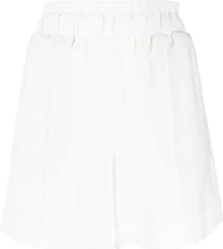 Mid-Rise Pressed Crease-Detail Shorts