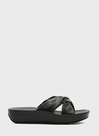 Cross Strap Flat Sandals